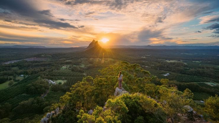 Glass House Mountains, Sunshine Coast, Queensland © Tourism and Events Queensland