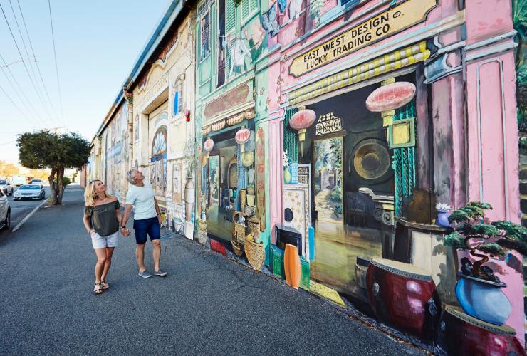 Seni jalanan di Fremantle, Western Australia © Tourism Western Australia