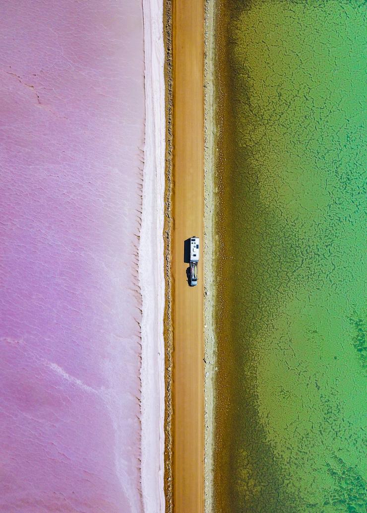 맥도넬 호수, 에어 페닌슐라, 남호주 © 더 블론드 노마드 - 트레이시(Tracy), 롭 모리스(Rob Morris) 