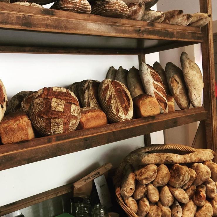 Loaves of freshly baked bread at Cygnet Woodfired Bakehouse in Cygnet © Cygnet Woodfired Bakehouse