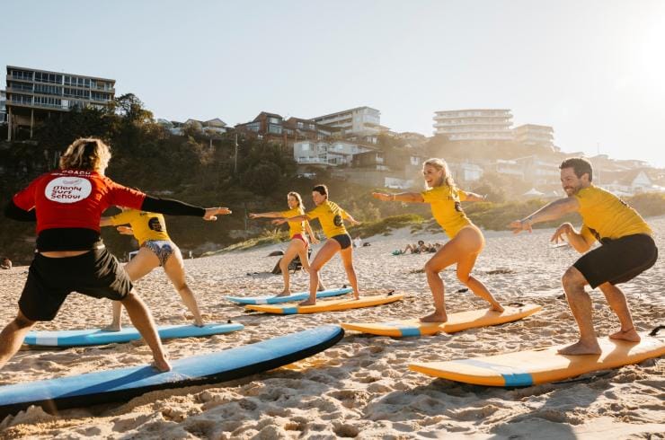 Manly Surf School, Freshwater Beach, Sydney, NSW © Destination NSW