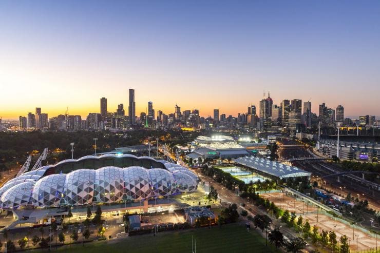 Melbourne Sports Precinct, Melbourne, Victoria © Tim Shaw