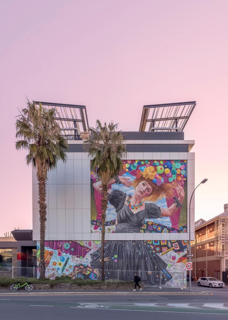 Street Art in der Morphett Street in Adelaide © Michael Waterhouse