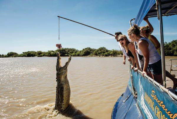 Spectacular Jumping Crocodile Cruise, Adelaide River, Northern Territory © Shaana McNaught