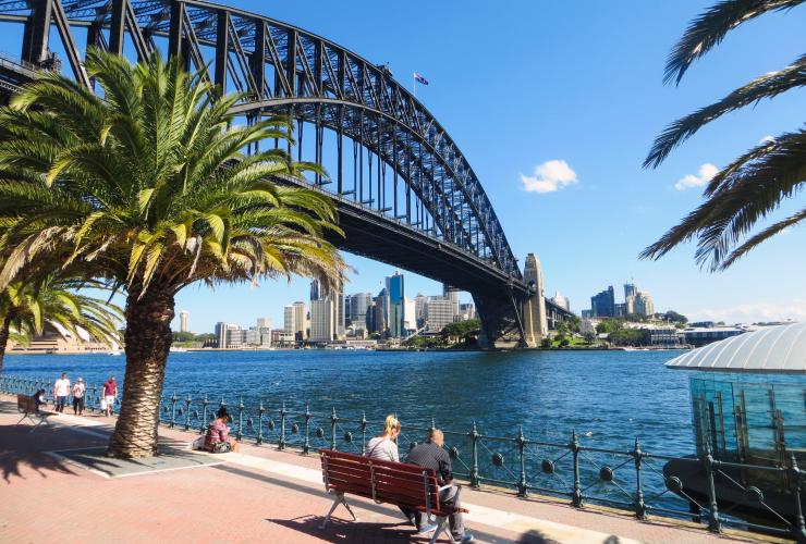 Ansicht der Sydney Harbour Bridge, Sydney, New South Wales © Karen Gallagher