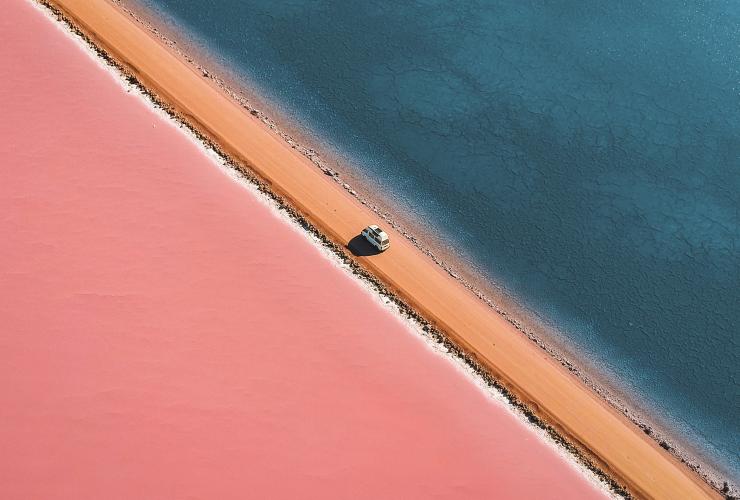 Luftaufnahme von Lake MacDonnell, Eyre Peninsula, Südaustralien © Lyndon O'Keefe