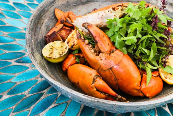 Im Wok gegarte Mangrovenkrabbe aus Nord-Queensland vom Nu Nu Restaurant in Palm Cove © Sara Oliveira/Nu Nu Restaurant