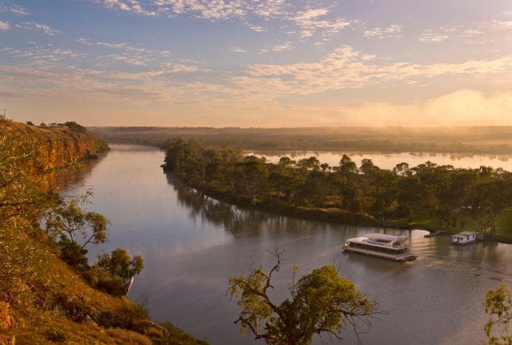 Eine andere Art zu reisen, mit dem Hausboot auf dem Murray River © South Australian Tourism Commission
