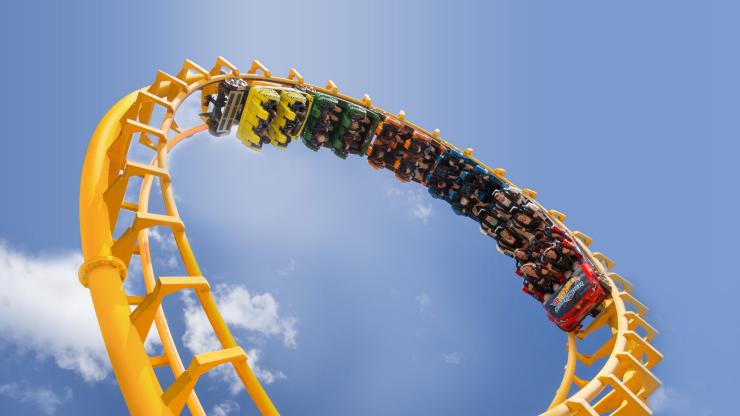 The Cyclone Rollercoaster, Dreamworld, Gold Coast, Queensland © Tourism and Events Queensland