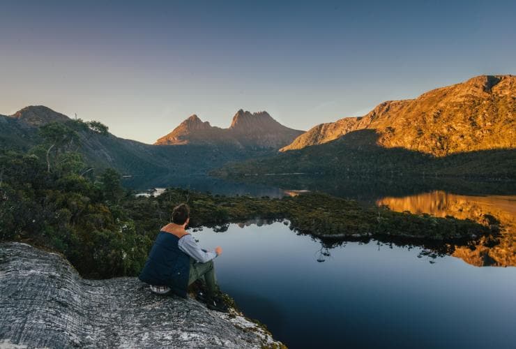Cradle Mountain und Glacier Rock, Cradle Mountain-Lake St Clair National Park, Tasmanien © Tourism Tasmania