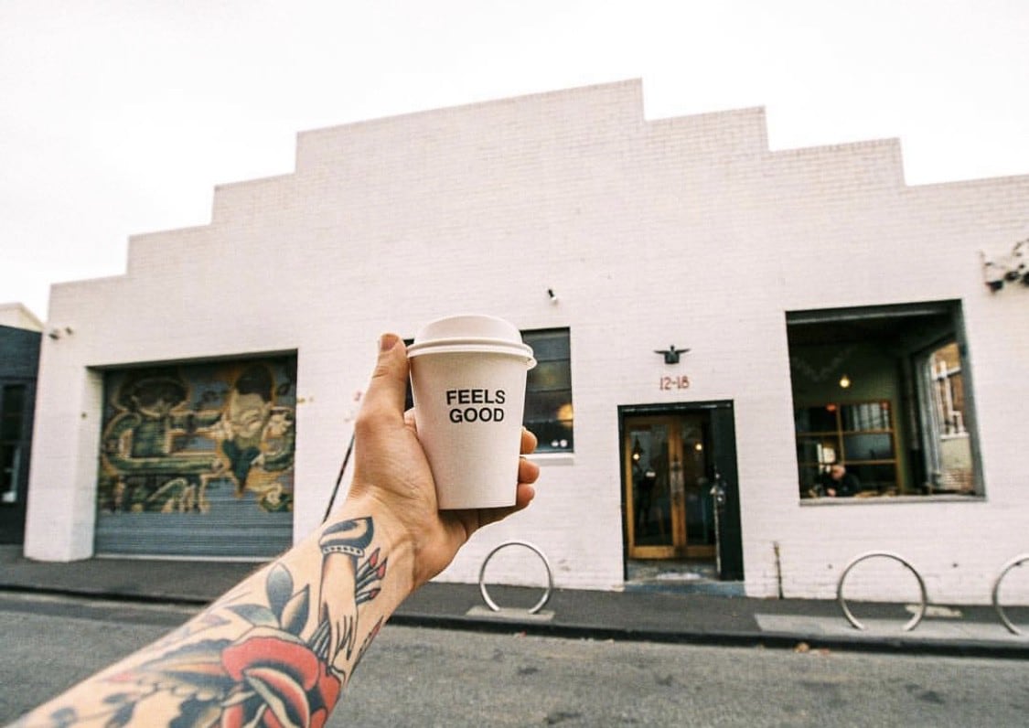 St Exterior of ALi coffee shop, Melbourne, Victoria © St ALi