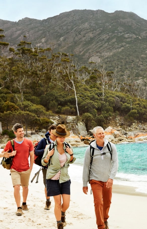Freycinet Experience Walk, Schouten Island, Tasmania © Tourism Australia & Hugh Stewart