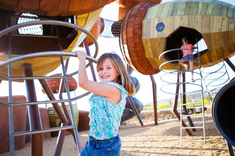 Pod playground, National Arboretum Canberra, ACT © VisitCanberra