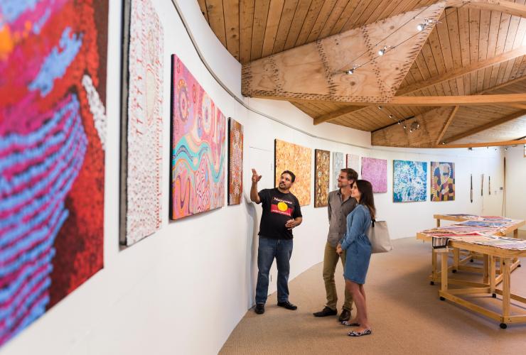 Narana Aboriginal Cultural Centre art gallery, Grovedale, VIC © Tourism VIC and Rob Blackburn