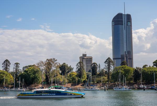 City Cat on the Brisbane River, Brisbane, QLD © Tourism and Events Queensland