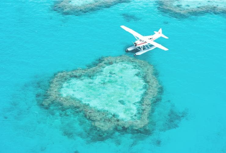 Air Whitsunday Seaplanes, Heart Reef, QLD © Air Whitsunday Seaplanes