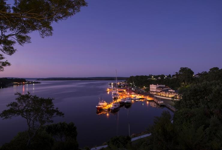 Strahan village and waterfront, Strahan, TAS © Rob Burnett Images