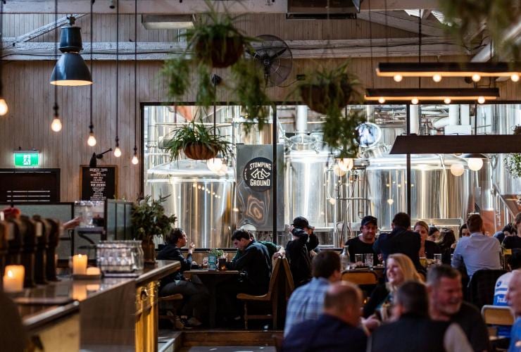 Interior shot of Stomping Ground Brewery Co. in Collingwood © Stomping Ground Brewery Co. 