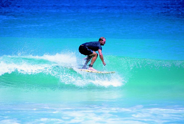 Surfing at Cottesloe Beach, Perth, WA © Tourism Western Australia