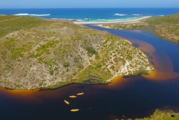 Canoeing with Bushtucker Tours, Margaret River, WA © Bushtucker Tours