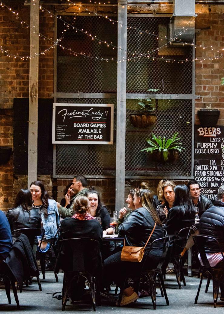 Seating at Since I Left You bar in Sydney © Ashley Mar