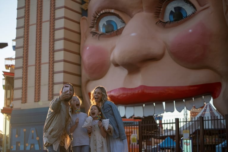 Family at Luna Park, Sydney, New South Wales © Destination NSW