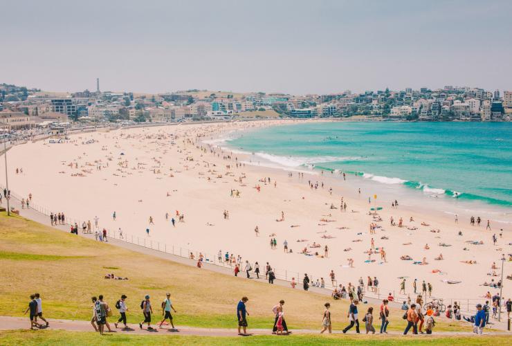 View of Bondi Beach, Bondi, New South Wales © Tourism Australia