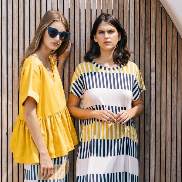 Two models wearing the designer label Elk in Melbourne © ELK