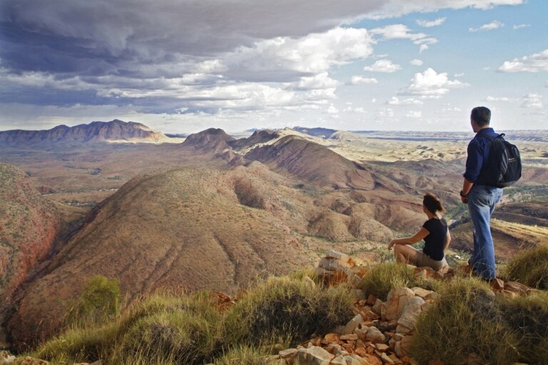 Larapinta Trail, West MacDonnell Ranges, Red Centre, NT © Tourism NT