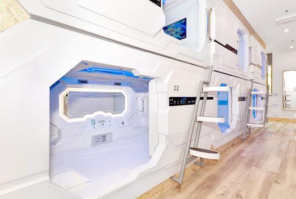 Space Q Capsule Hotel, Haymarket, Sydney, NSW © Space Q Capsule Hotel