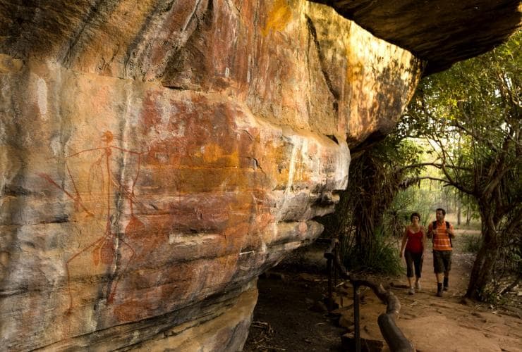 Ancient Aboriginal rock art, Ubirr, Kakadu National Park, Top End, NT © Tourism NT