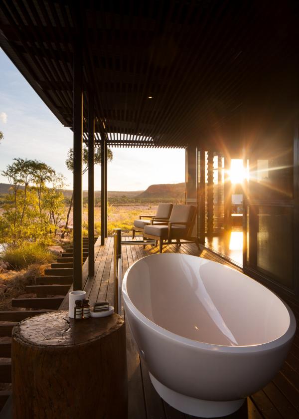 Cliffside retreat, El Questro Wilderness Park, WA © delawarenorth.com