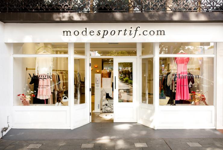 Exterior of the Mode Sportif store in Double Bay © Mode Sportif/Blake Heywood