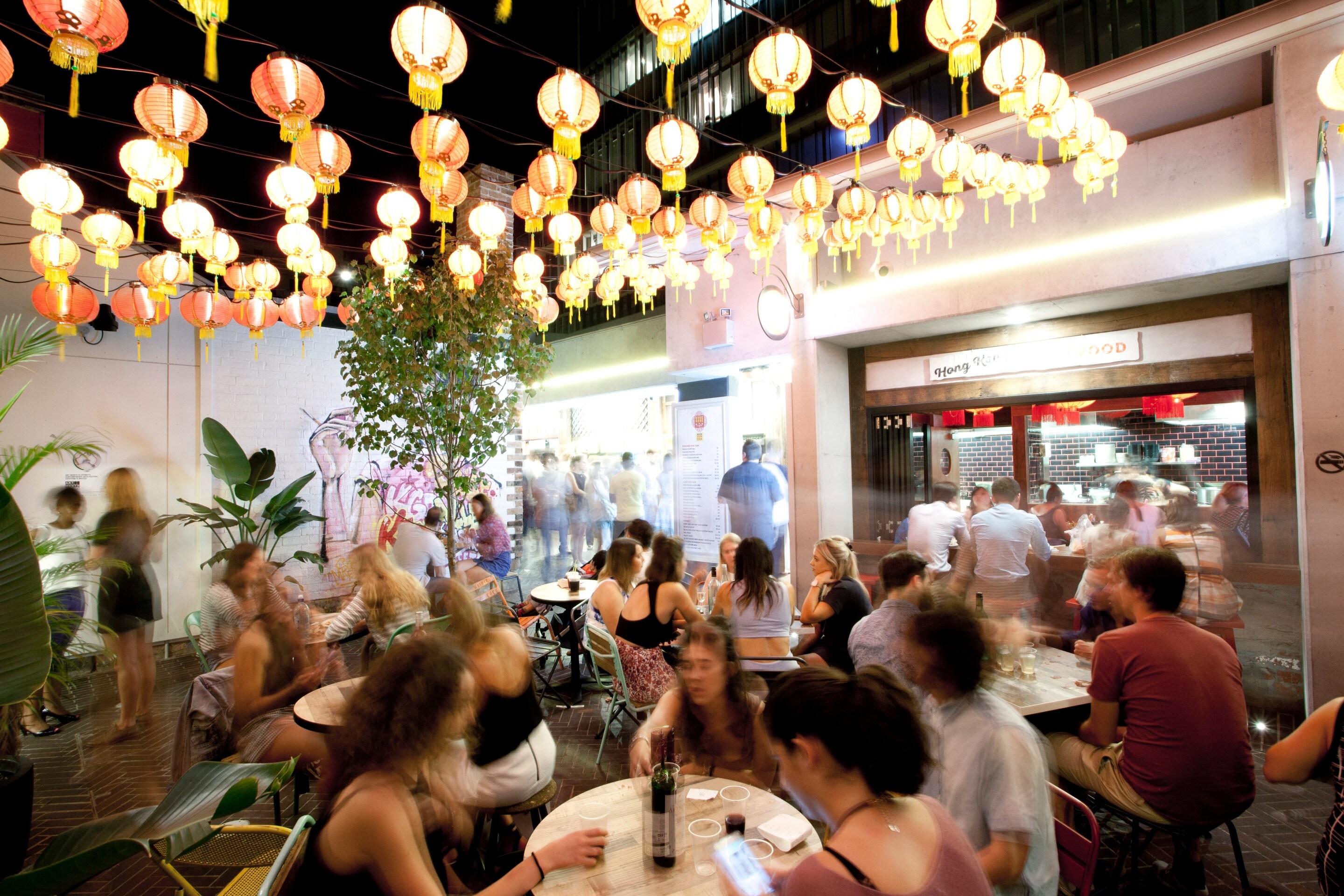 Interior of Spice Alley, Chippendale in Sydney's inner west © Destination Chippendale