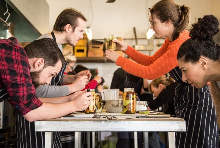 A pickling class at Cornersmith in Marrickville, Sydney, NSW © Cornersmith/Buffet Digital