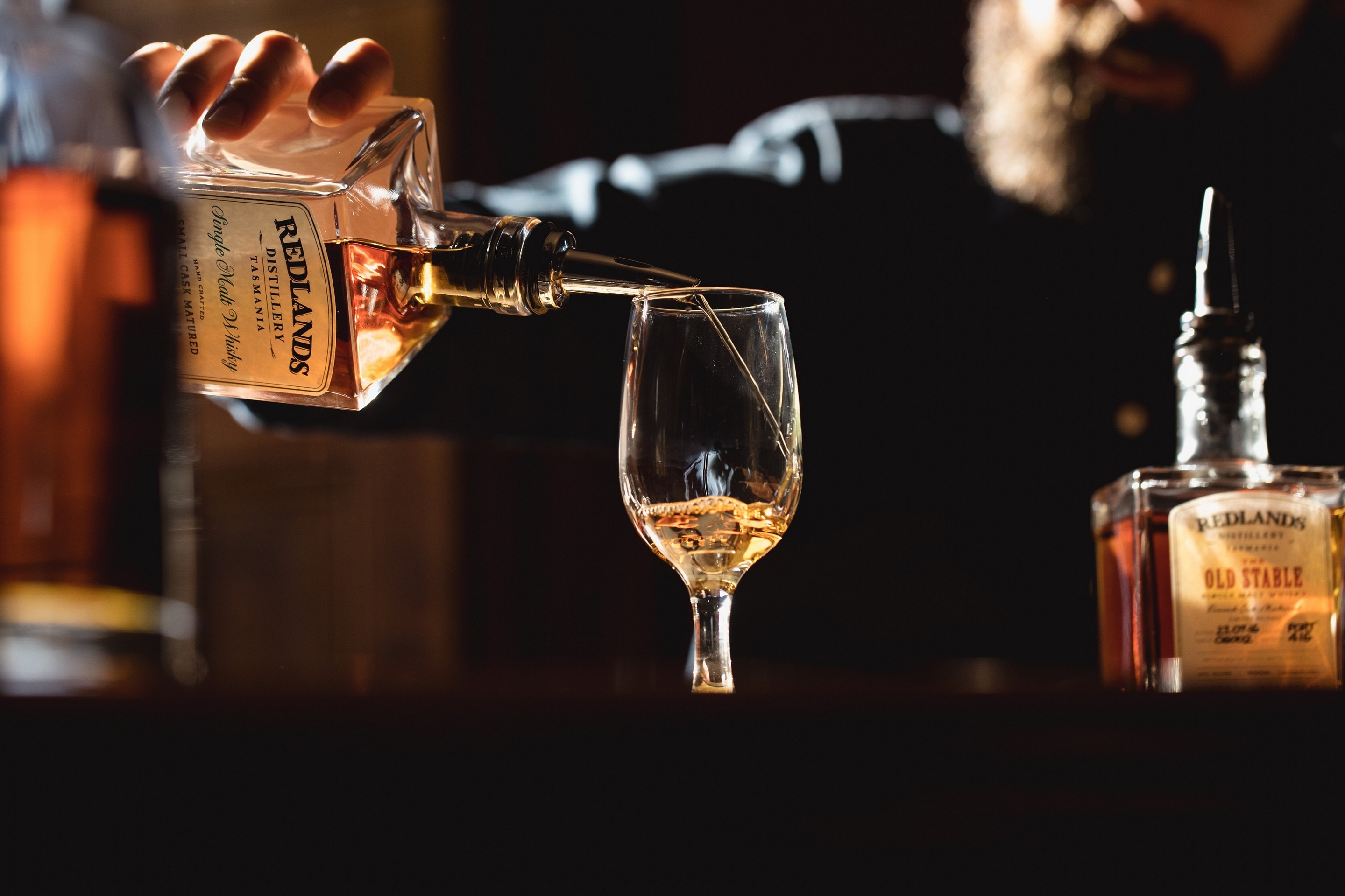 Whisky tasting at Old Kempton Distillery © Tourism Tasmania