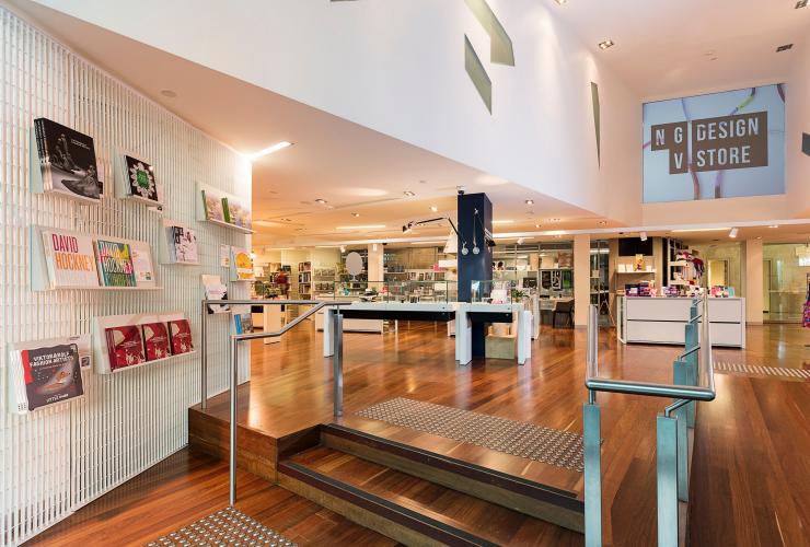 Interior of the National Gallery of Victoria’s design store in Melbourne © Image supplied by NGV