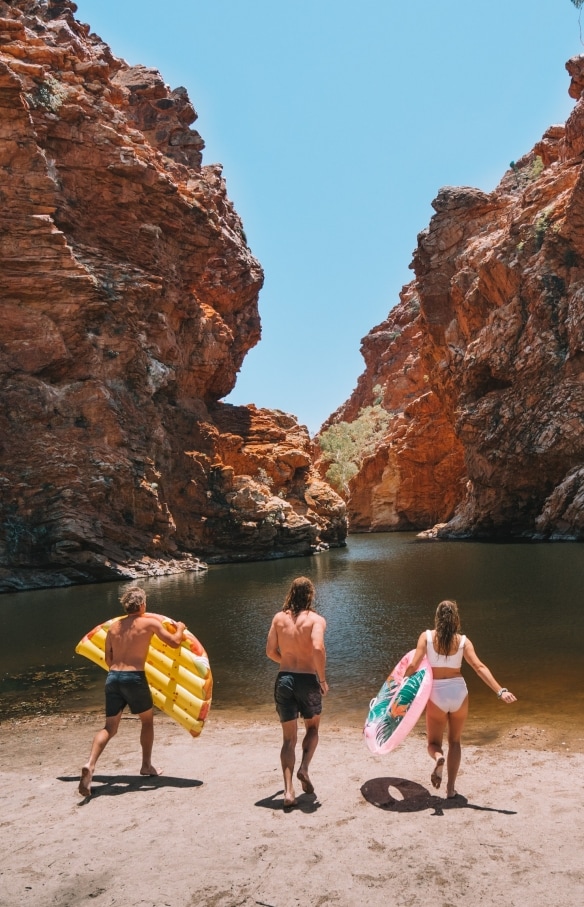 Ellery Creek Big Hole, West MacDonnell Ranges, Northern Territory © Tourism NT/Salty Aura