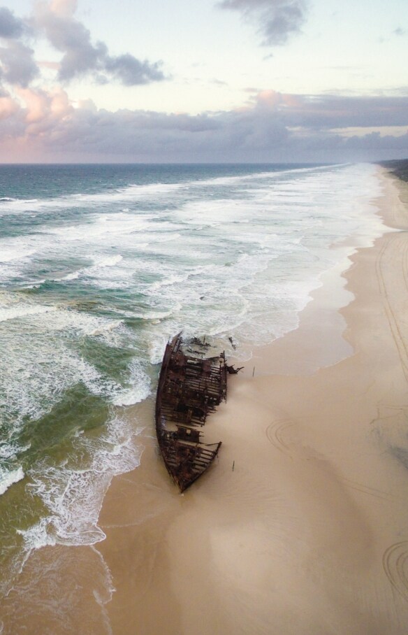 SS Maheno, Fraser Island, QLD © Tourism and Events Queensland