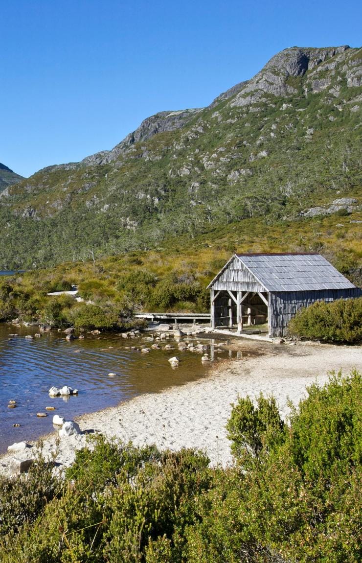 Boat Shed, Lake Dove and Cradle Mountain, Cradle-Mountain Lake St Clare National Park, TAS © Adrian Cook