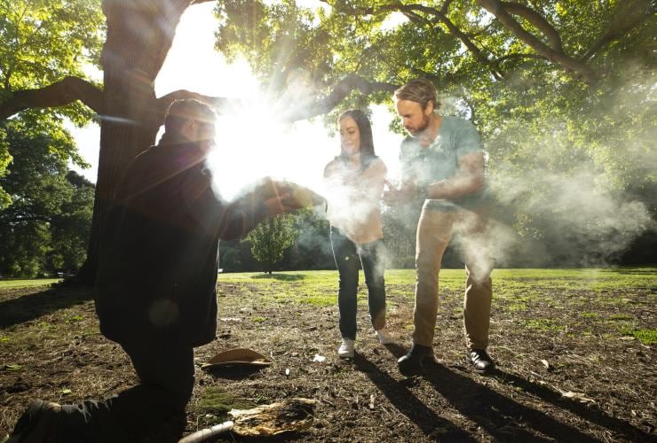 Aboriginal Heritage Walk, Royal Botanic Gardens Victoria, Melbourne Gardens, VIC © Archie Sartracom, Tourism Australia