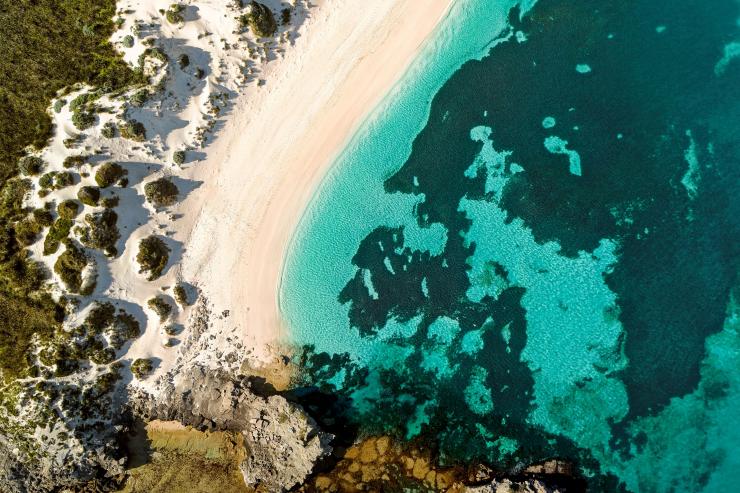 Aerial over a beach on Rottnest Island © Georges Antoni