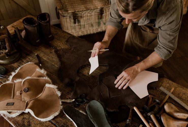 The process of making Uggboots at the factory © UGG Since 1973
