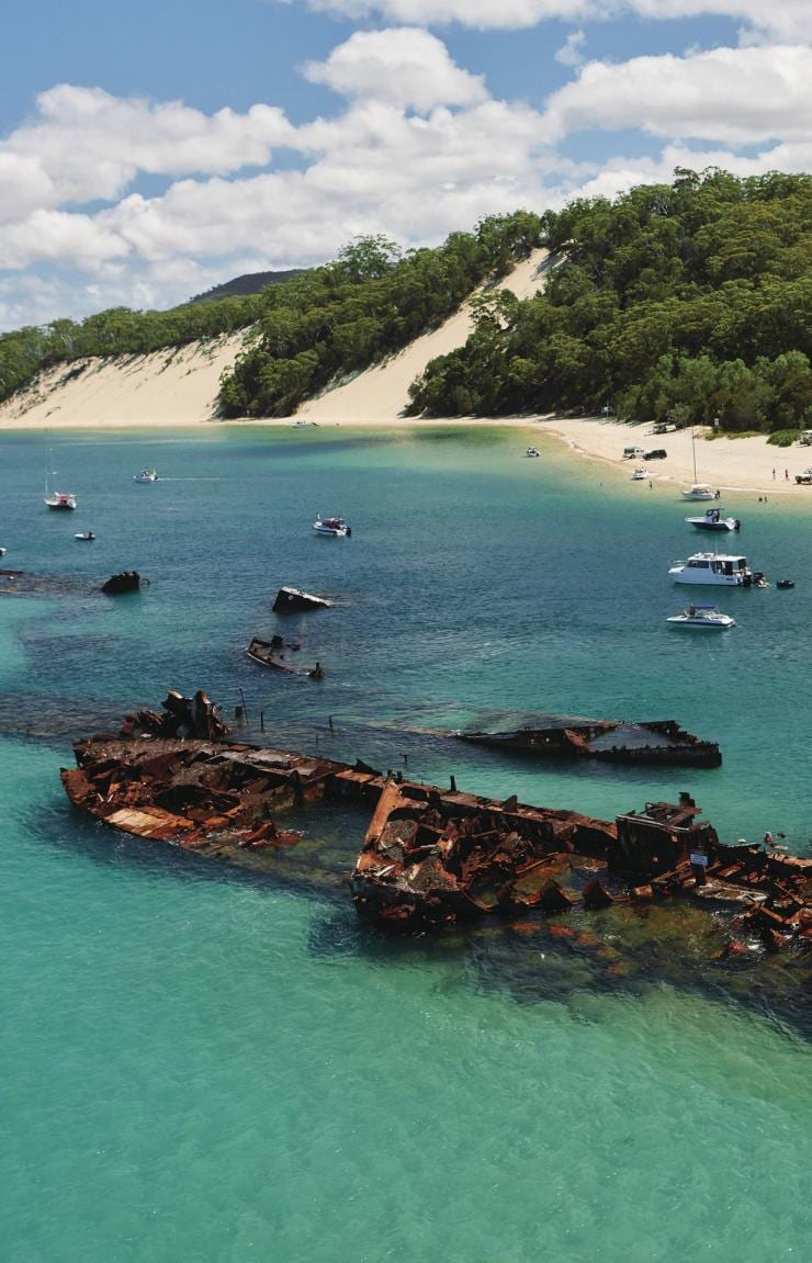 Tangalooma Wrecks, Moreton Island, QLD © Tourism and Events Queensland