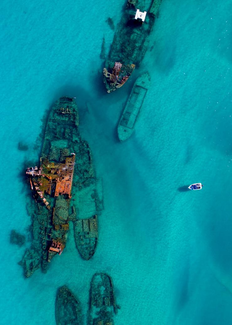 Tangalooma Wrecks, Moreton Island, Queensland © Tourism Australia
