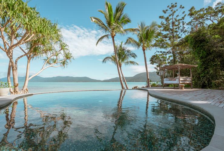  View of ocean from pool area of Elysian Retreat in the Whitsunday Islands © Elysian Retreat/Nathan White