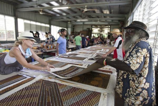 Tiwi Island Grand Final and Art sale, Tiwi Islands, NT © Peter Eve/Tourism NT