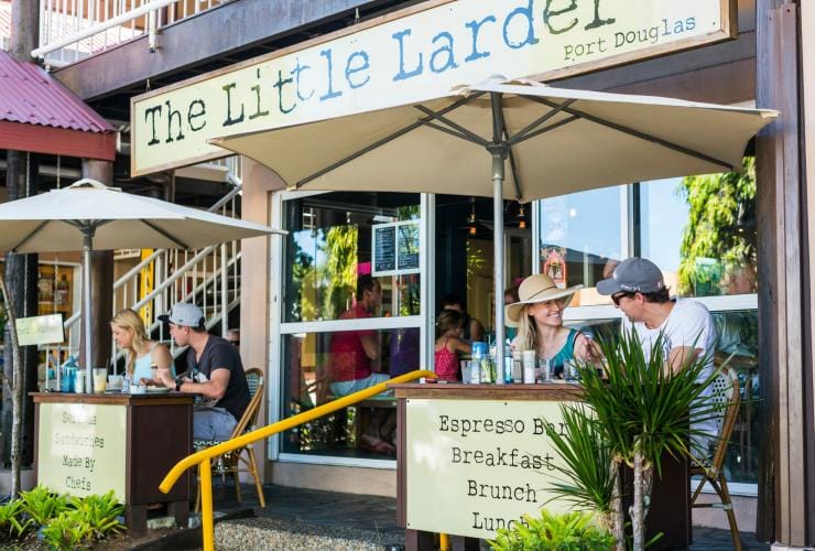 Diners at The Little Larder in Port Douglas © Tourism and Events Queensland/Andrew Watson