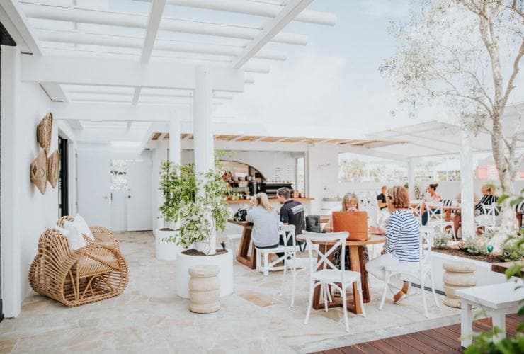 Customers dining at Next Door Espresso in Burleigh Heads © Next Door Espresso