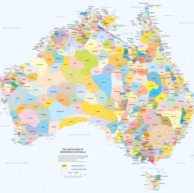 AIATSIS map of Indigenous Australia © Australian Institute of Aboriginal and Torres Strait Islander Studies 2017